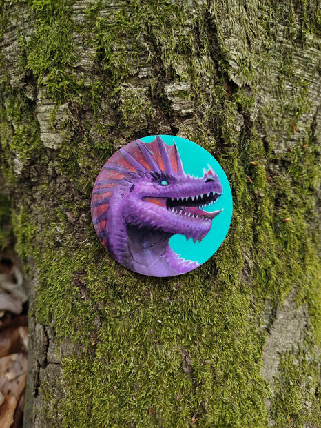 Hand-painted magnet by Ryuvhiel