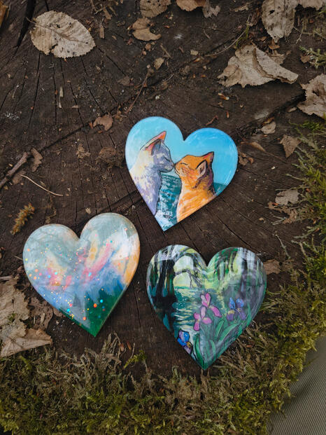 Hand-painted magnets by Fauna Witch